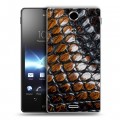 Дизайнерский пластиковый чехол для Sony Xperia TX Змеи