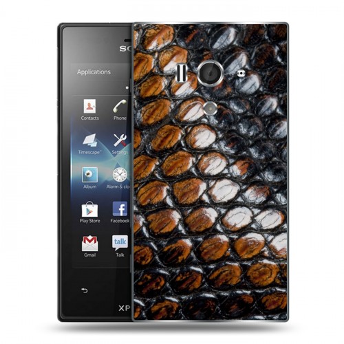 Дизайнерский пластиковый чехол для Sony Xperia acro S Змеи