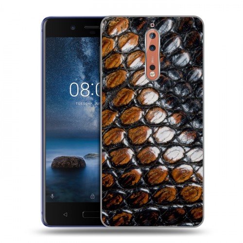 Дизайнерский пластиковый чехол для Nokia 8 Змеи