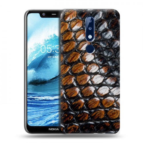 Дизайнерский силиконовый чехол для Nokia 5.1 Plus Змеи