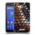 Дизайнерский пластиковый чехол для Sony Xperia E4g Змеи