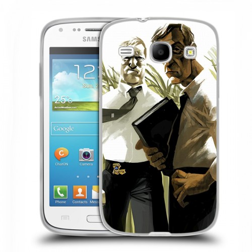 Дизайнерский пластиковый чехол для Samsung Galaxy Core Настоящий детектив
