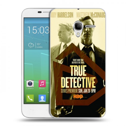 Дизайнерский силиконовый чехол для Alcatel One Touch POP 3 5 Настоящий детектив