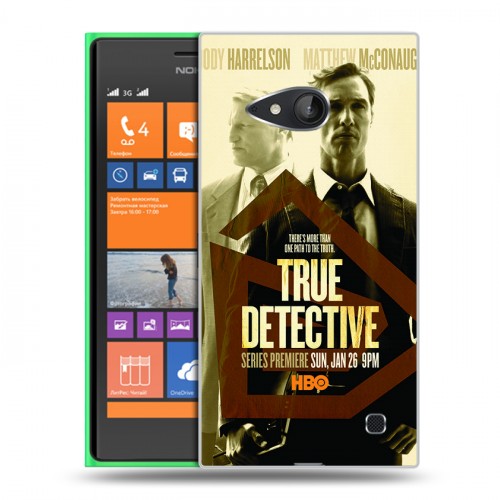 Дизайнерский пластиковый чехол для Nokia Lumia 730/735 Настоящий детектив