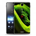 Дизайнерский пластиковый чехол для Sony Xperia TX Змеи