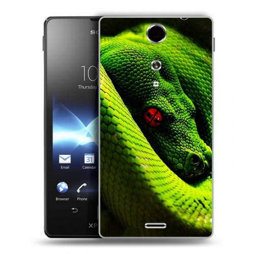 Дизайнерский пластиковый чехол для Sony Xperia TX Змеи