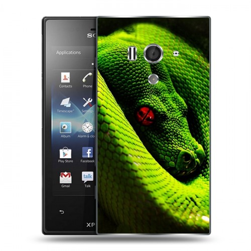 Дизайнерский пластиковый чехол для Sony Xperia acro S Змеи