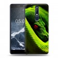 Дизайнерский пластиковый чехол для Nokia 5.1 Змеи