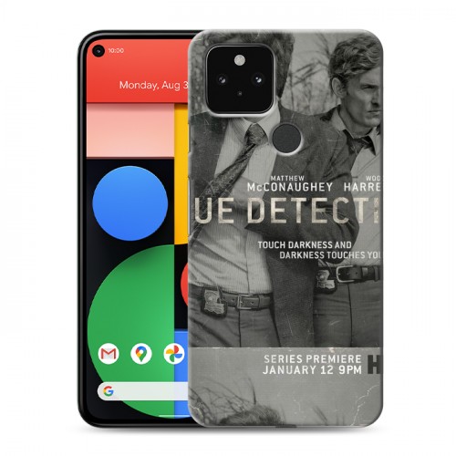 Дизайнерский пластиковый чехол для Google Pixel 5 Настоящий детектив