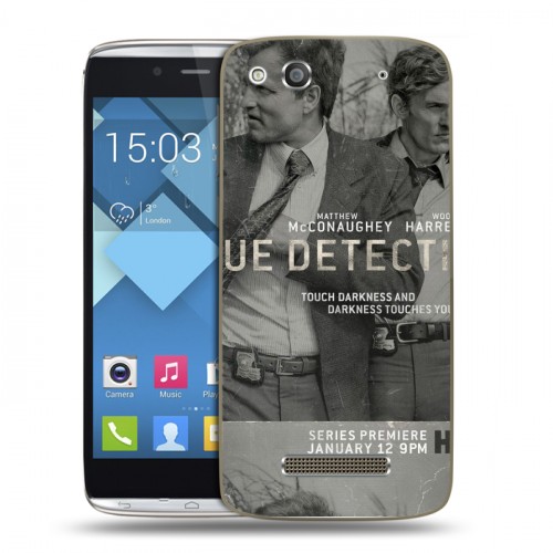 Дизайнерский пластиковый чехол для Alcatel One Touch Idol Alpha Настоящий детектив