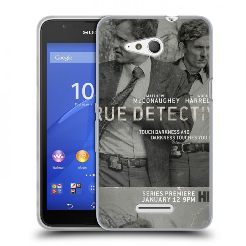 Дизайнерский пластиковый чехол для Sony Xperia E4g Настоящий детектив