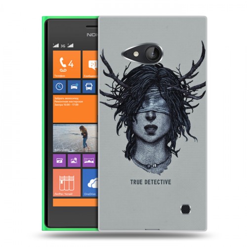 Дизайнерский пластиковый чехол для Nokia Lumia 730/735 Настоящий детектив