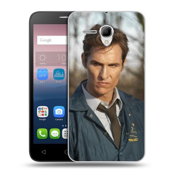 Дизайнерский силиконовый чехол для Alcatel One Touch POP 3 5.5 Настоящий детектив (на заказ)