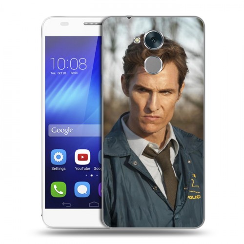 Дизайнерский пластиковый чехол для Huawei Honor 6C Настоящий детектив
