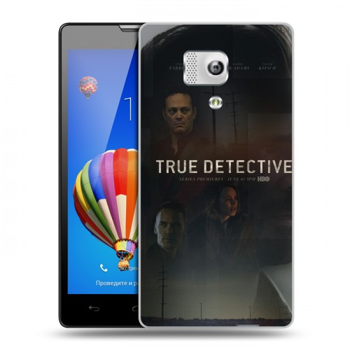 Дизайнерский силиконовый чехол для Huawei Honor 3 Настоящий детектив
