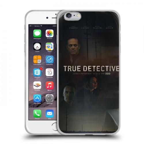 Дизайнерский силиконовый чехол для Iphone 6 Plus/6s Plus Настоящий детектив