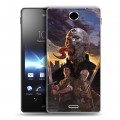 Дизайнерский пластиковый чехол для Sony Xperia TX Штамм