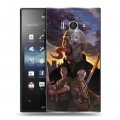 Дизайнерский пластиковый чехол для Sony Xperia acro S Штамм