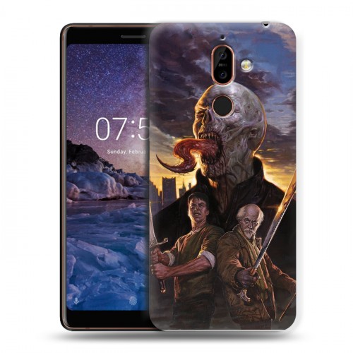 Дизайнерский пластиковый чехол для Nokia 7 Plus Штамм