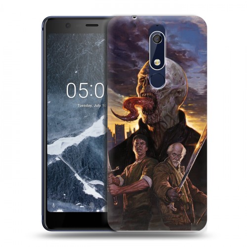 Дизайнерский пластиковый чехол для Nokia 5.1 Штамм