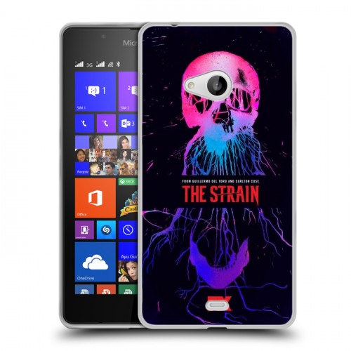 Дизайнерский пластиковый чехол для Microsoft Lumia 540 Штамм