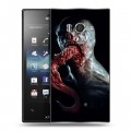 Дизайнерский пластиковый чехол для Sony Xperia acro S Штамм