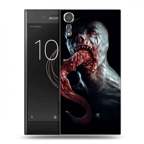 Дизайнерский пластиковый чехол для Sony Xperia XZs Штамм