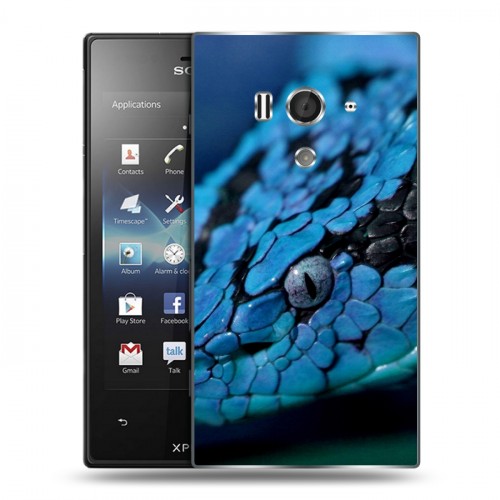 Дизайнерский пластиковый чехол для Sony Xperia acro S Змеи