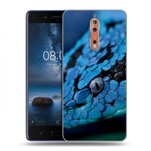 Дизайнерский пластиковый чехол для Nokia 8 Змеи