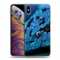 Дизайнерский силиконовый чехол для Iphone Xs Max Змеи