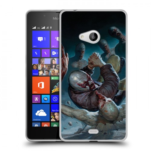 Дизайнерский пластиковый чехол для Microsoft Lumia 540 Штамм