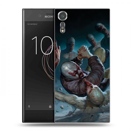 Дизайнерский пластиковый чехол для Sony Xperia XZs Штамм