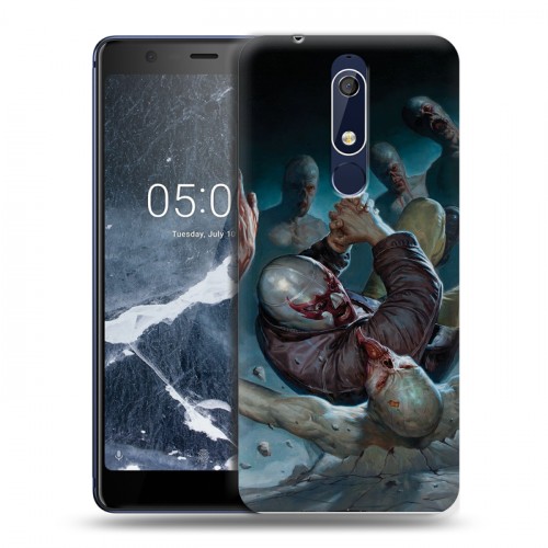 Дизайнерский пластиковый чехол для Nokia 5.1 Штамм