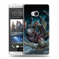 Дизайнерский пластиковый чехол для HTC One (M7) Dual SIM Штамм