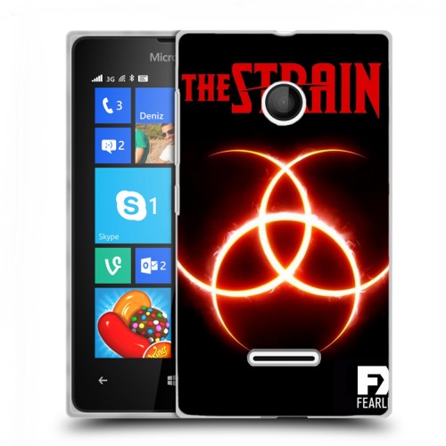 Дизайнерский пластиковый чехол для Microsoft Lumia 435 Штамм