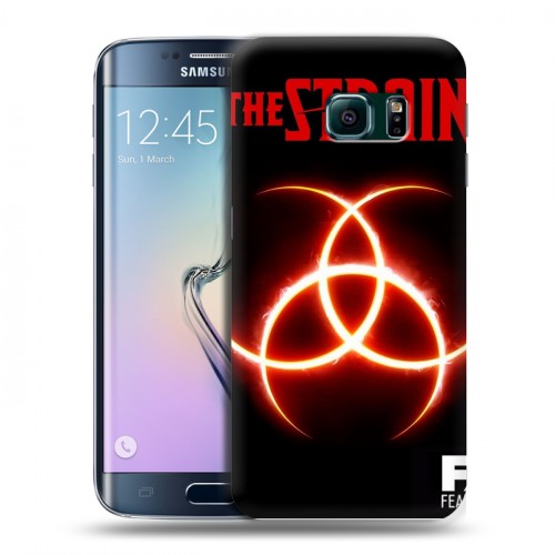 Дизайнерский пластиковый чехол для Samsung Galaxy S6 Edge Штамм