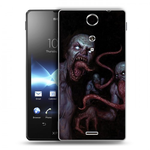 Дизайнерский пластиковый чехол для Sony Xperia TX Штамм