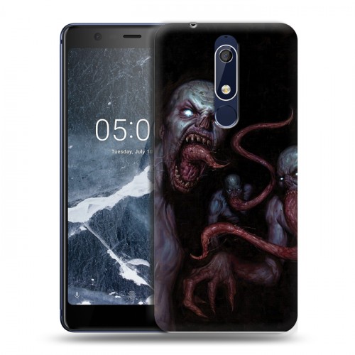 Дизайнерский пластиковый чехол для Nokia 5.1 Штамм