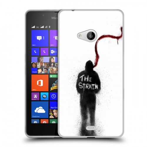 Дизайнерский пластиковый чехол для Microsoft Lumia 540 Штамм