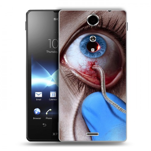 Дизайнерский пластиковый чехол для Sony Xperia TX Штамм