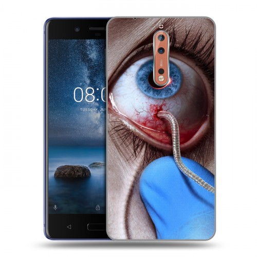 Дизайнерский пластиковый чехол для Nokia 8 Штамм