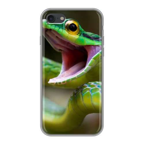 Дизайнерский силиконовый чехол для Iphone 7 Змеи