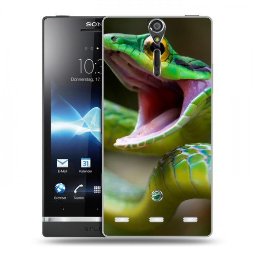 Дизайнерский пластиковый чехол для Sony Xperia S Змеи