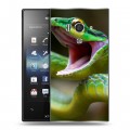 Дизайнерский пластиковый чехол для Sony Xperia acro S Змеи