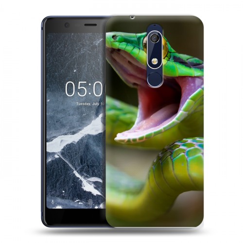 Дизайнерский пластиковый чехол для Nokia 5.1 Змеи