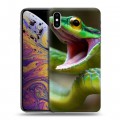 Дизайнерский силиконовый чехол для Iphone Xs Max Змеи