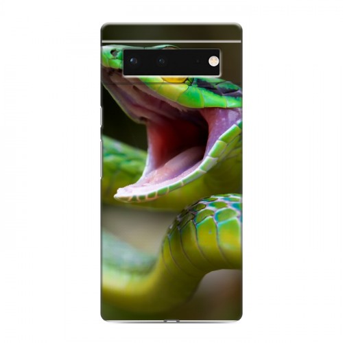 Дизайнерский пластиковый чехол для Google Pixel 6 Змеи