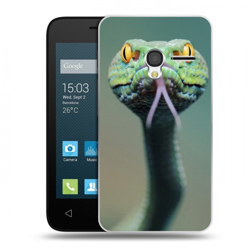 Дизайнерский пластиковый чехол для Alcatel One Touch Pixi 3 (4.0) Змеи
