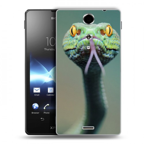 Дизайнерский пластиковый чехол для Sony Xperia TX Змеи