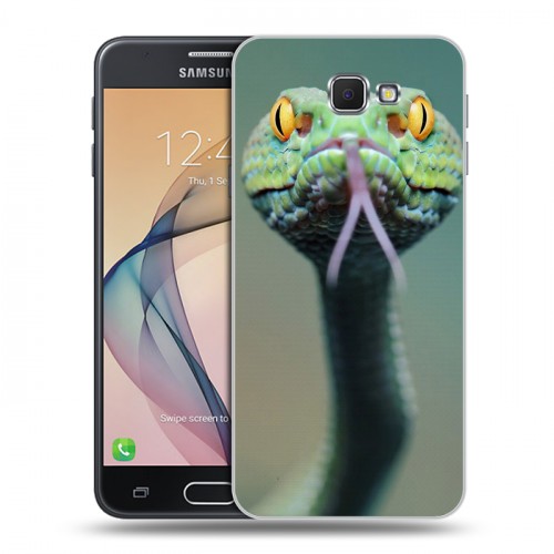 Дизайнерский пластиковый чехол для Samsung Galaxy J5 Prime Змеи